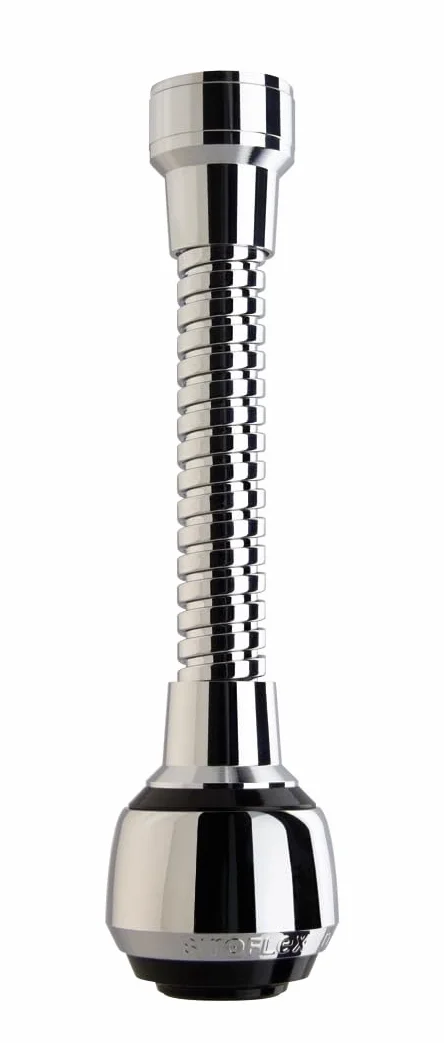 Siroflex 2510/S brise jet flexible en laiton Milady Made in Italy | Aérateur douchette chromé noir | Aérateur robinets cuisine| Robinetterie de cuisine