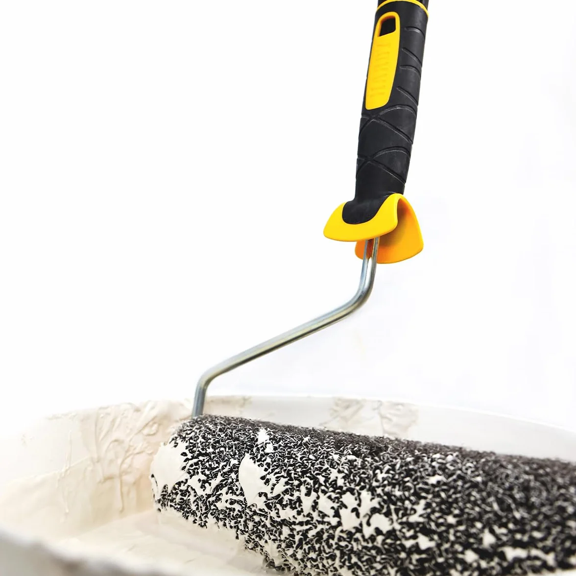 HARDY WORKING TOOLS Rouleau pour Mastic 25 cm avec Manche - Spatule à Rouler pour Enduit - Outil de Peinture Murale - pour Appliquer du Mastic et de l'Enduit au Rouleau