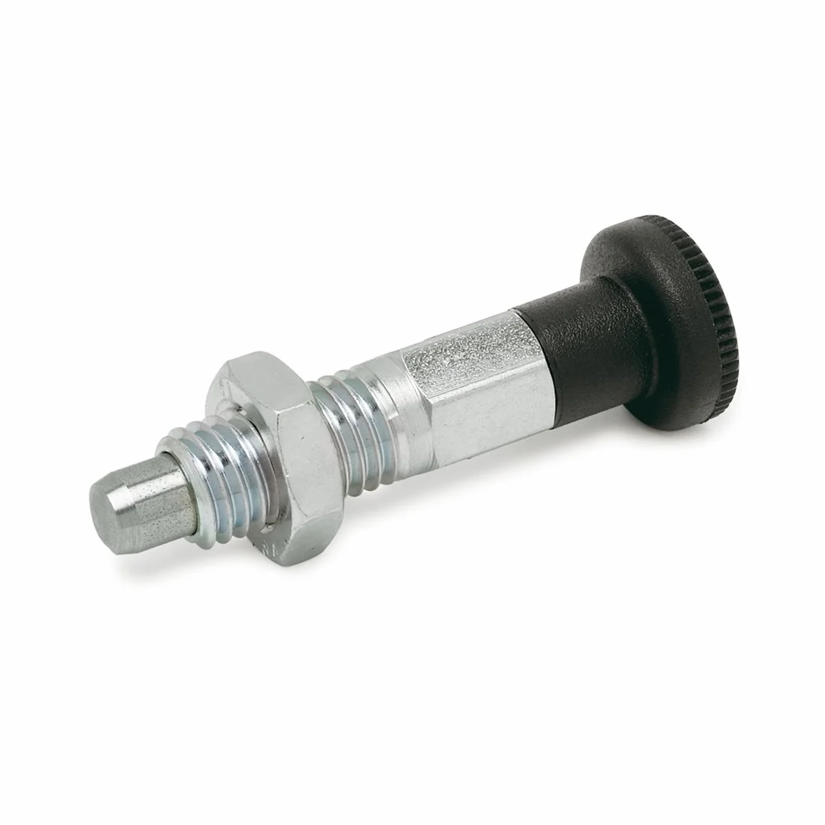 Ganter Norme Éléments GN 717–5-Boulon M10 x ST – de 1 BK Arrêt, argenté, lot de 2