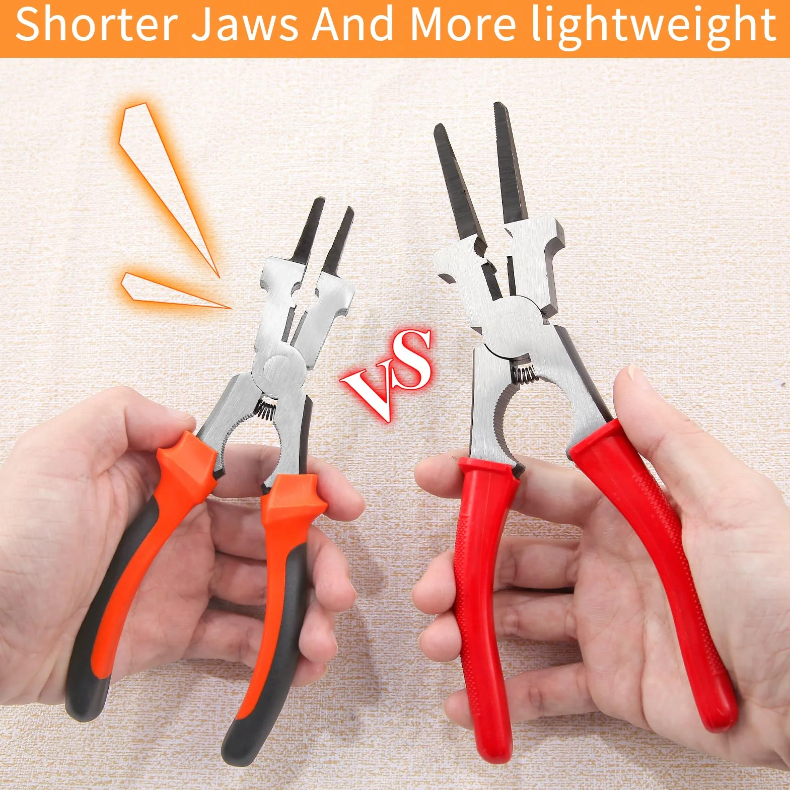 SPEEDWOX pinces à souder MIG multi-fonctions pinces à souder MIG nettoyeur de buse MIG marteau de laitier coupeur de fil limes à racler pour racler éclaboussure préhension fil d’étirage pour soudage