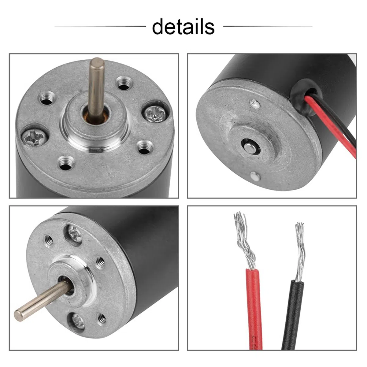 Moteurs à Aimant Permanent, Moteur électrique à Aimant Permanent Brossé, Petit Moteur électrique à Balais Pour Générateur De Bricolage(12v4000 RPM)