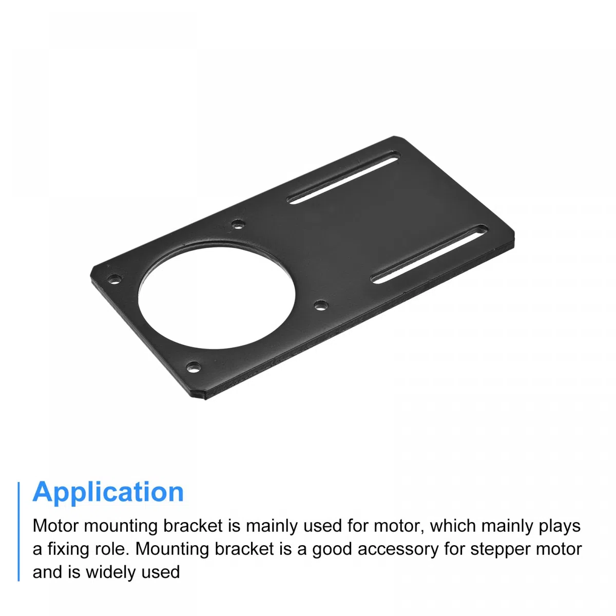 sourcing map Moteur Support Moteur Montage Support 100x50mm Noir pour NEMA 17 Pas à pas Moteur 2pcs