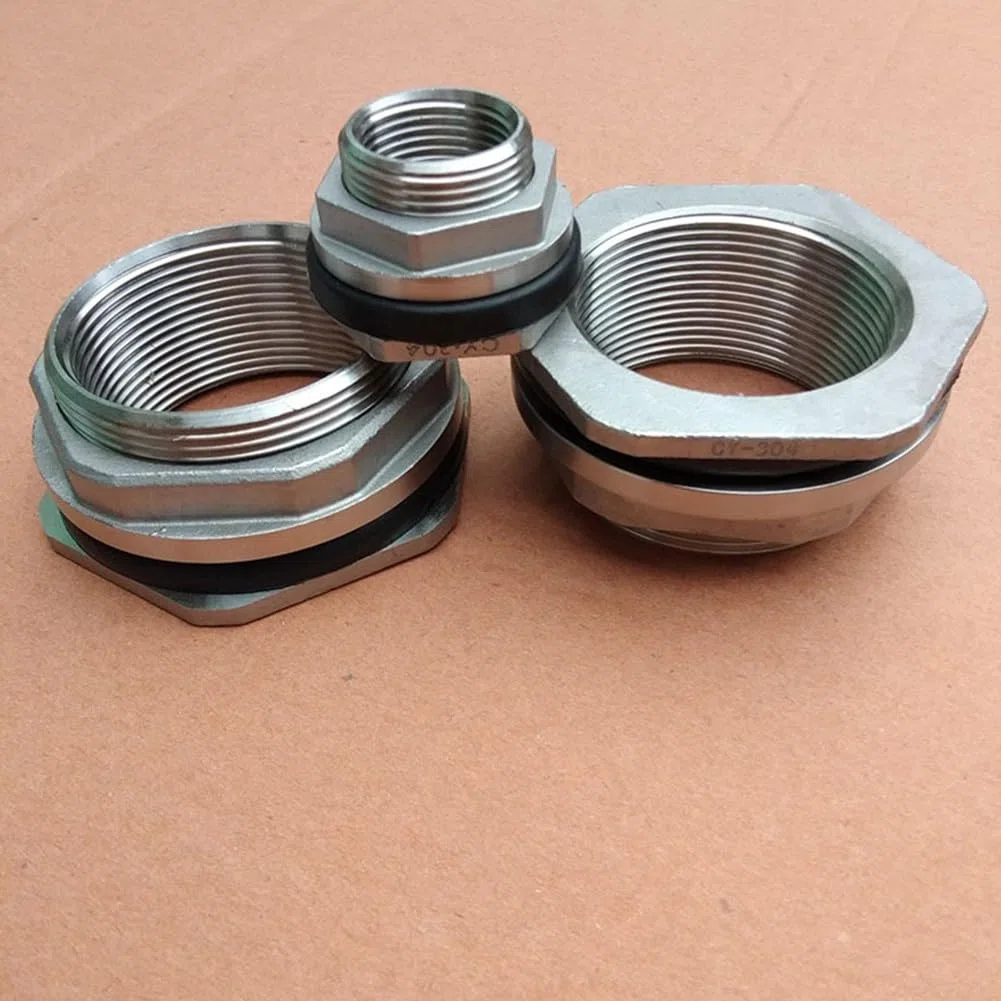 Raccord de réservoir de cloison sans fuite en acier inoxydable 304 (3/4)