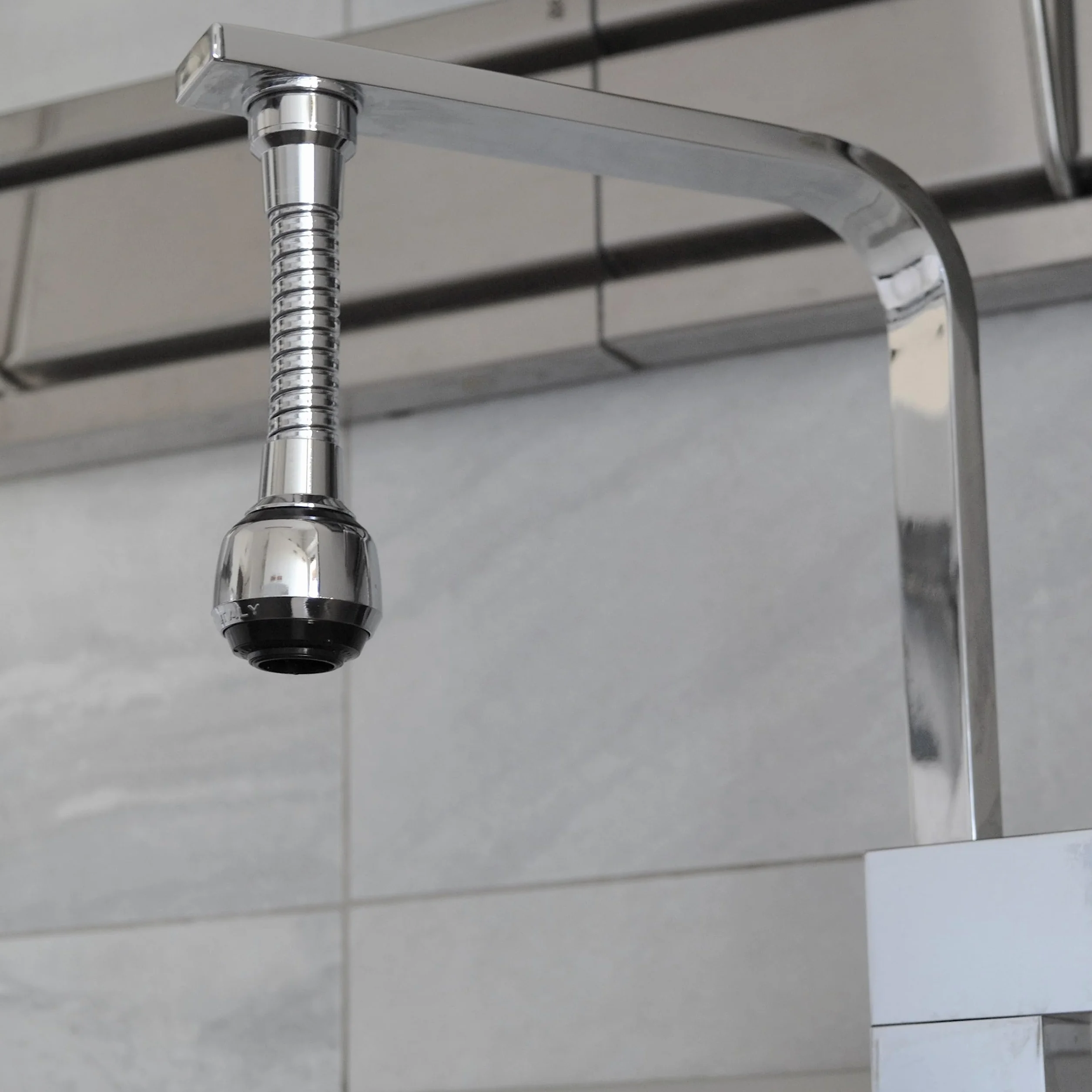 Siroflex 2510/S brise jet flexible en laiton Milady Made in Italy | Aérateur douchette chromé noir | Aérateur robinets cuisine| Robinetterie de cuisine