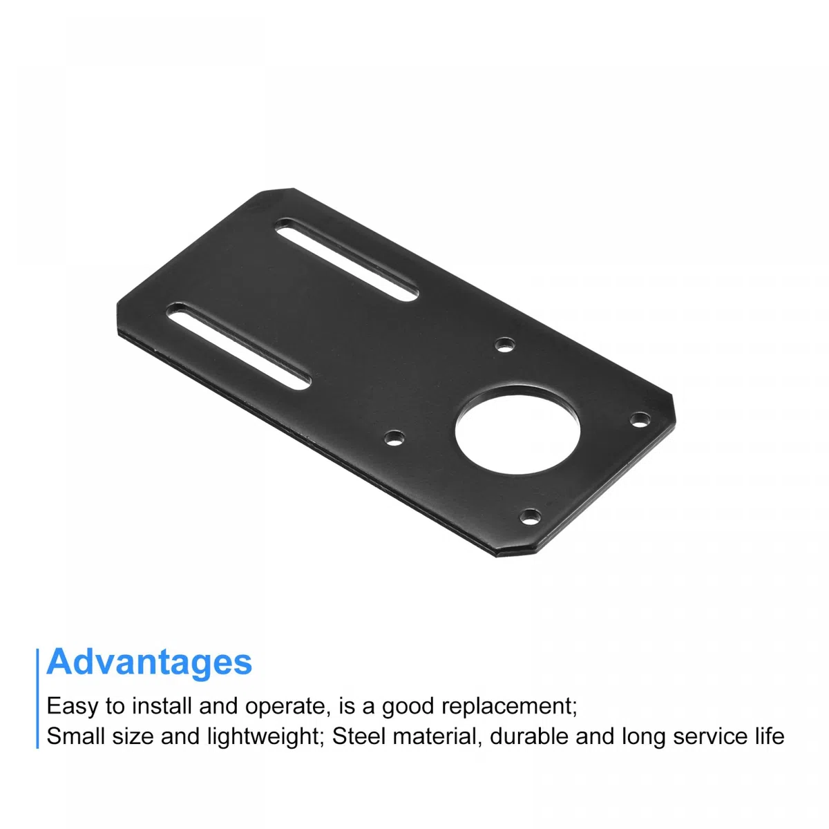 sourcing map Moteur Support Moteur Montage Support 100x50mm Noir pour NEMA 17 Pas à pas Moteur 2pcs