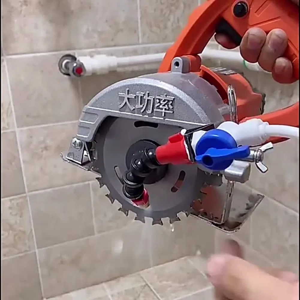 SystèMe de PulvéRisation D' Anti-PoussièRe Buse de Liquide de Refroidissement Brumisateur Anti-PoussièRe pour Machine de DéCoupe de Carreaux de Brique Meuleuse D'Angle 2 PièCes