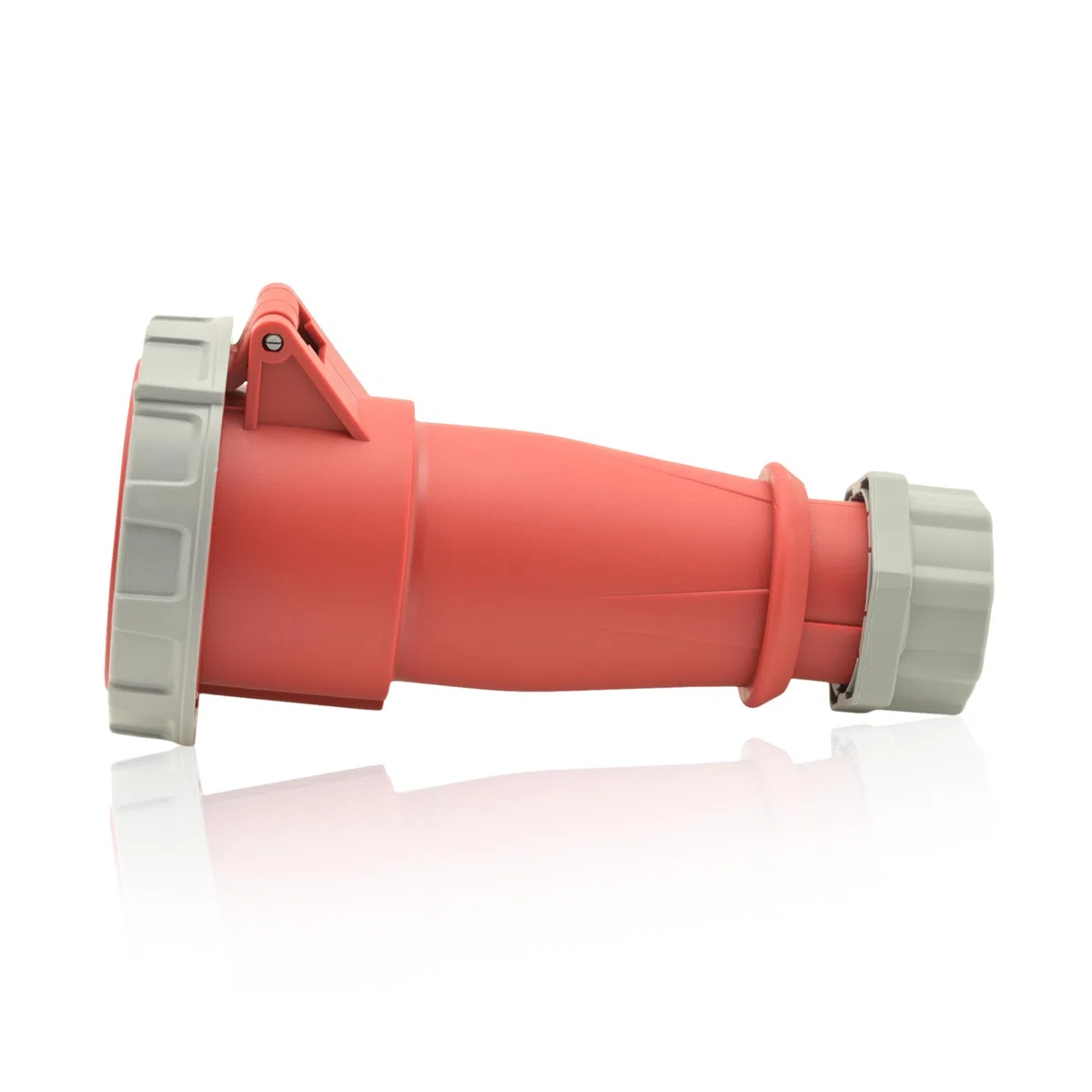 Intratec prise CEE 32A 400V 5 pôles IP67 6h rouge/gris, IEC60309, usage industriel, boîtier de dérivation