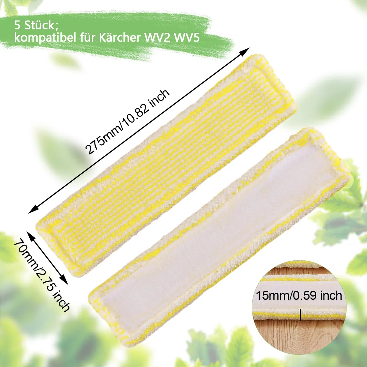 Lot de 5 pour nettoyeur de vitres Karcher