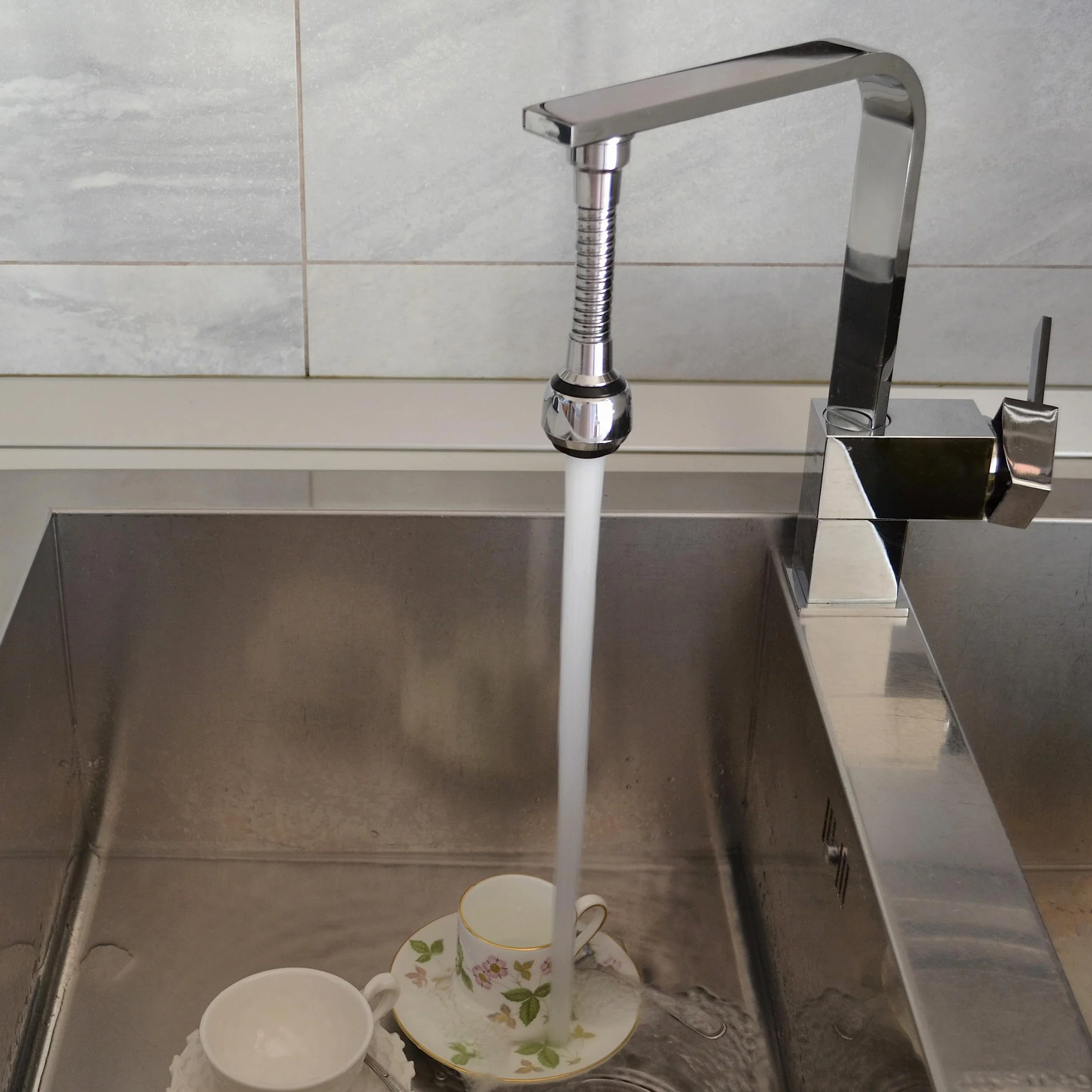 Siroflex 2510/S brise jet flexible en laiton Milady Made in Italy | Aérateur douchette chromé noir | Aérateur robinets cuisine| Robinetterie de cuisine