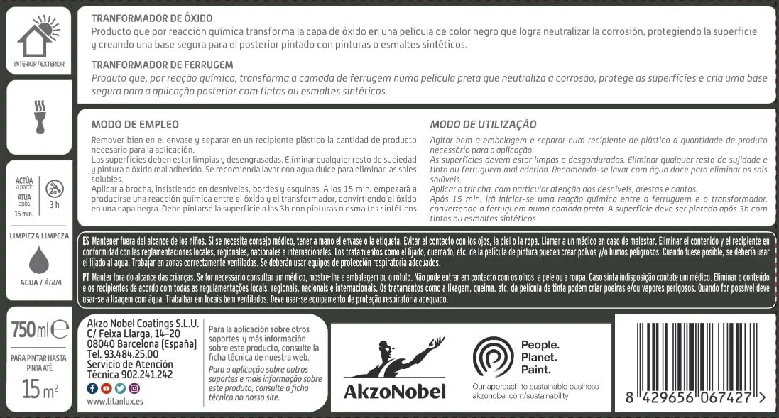 Oxiron Transformateur Oxyde Incolore 750 ml