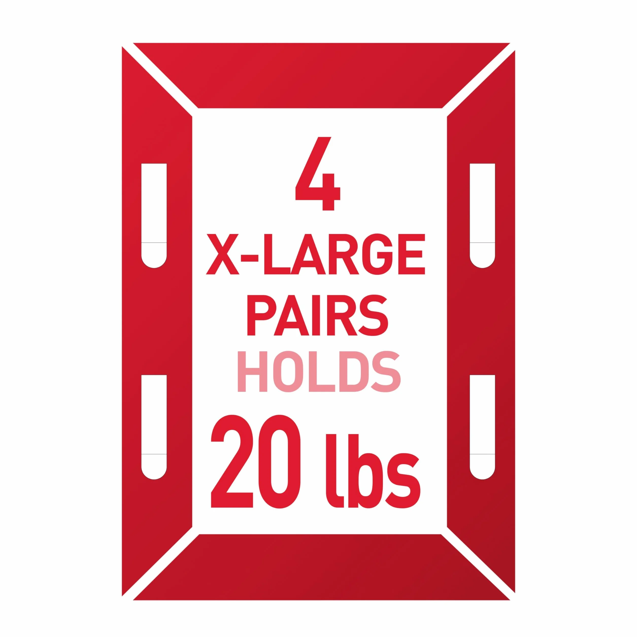 Command 17217-8ES Hanging Strips, X-Large, White, 8 Count