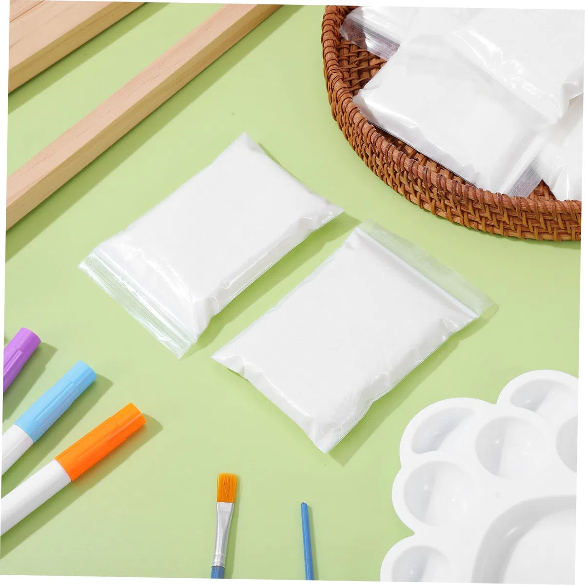 Mortier de Brique Miniature Blanc en Amidon de Maïs, 20 Sachets de Mini Ciment pour Construction de Maison de Poupée et Création de Chemins Miniatures
