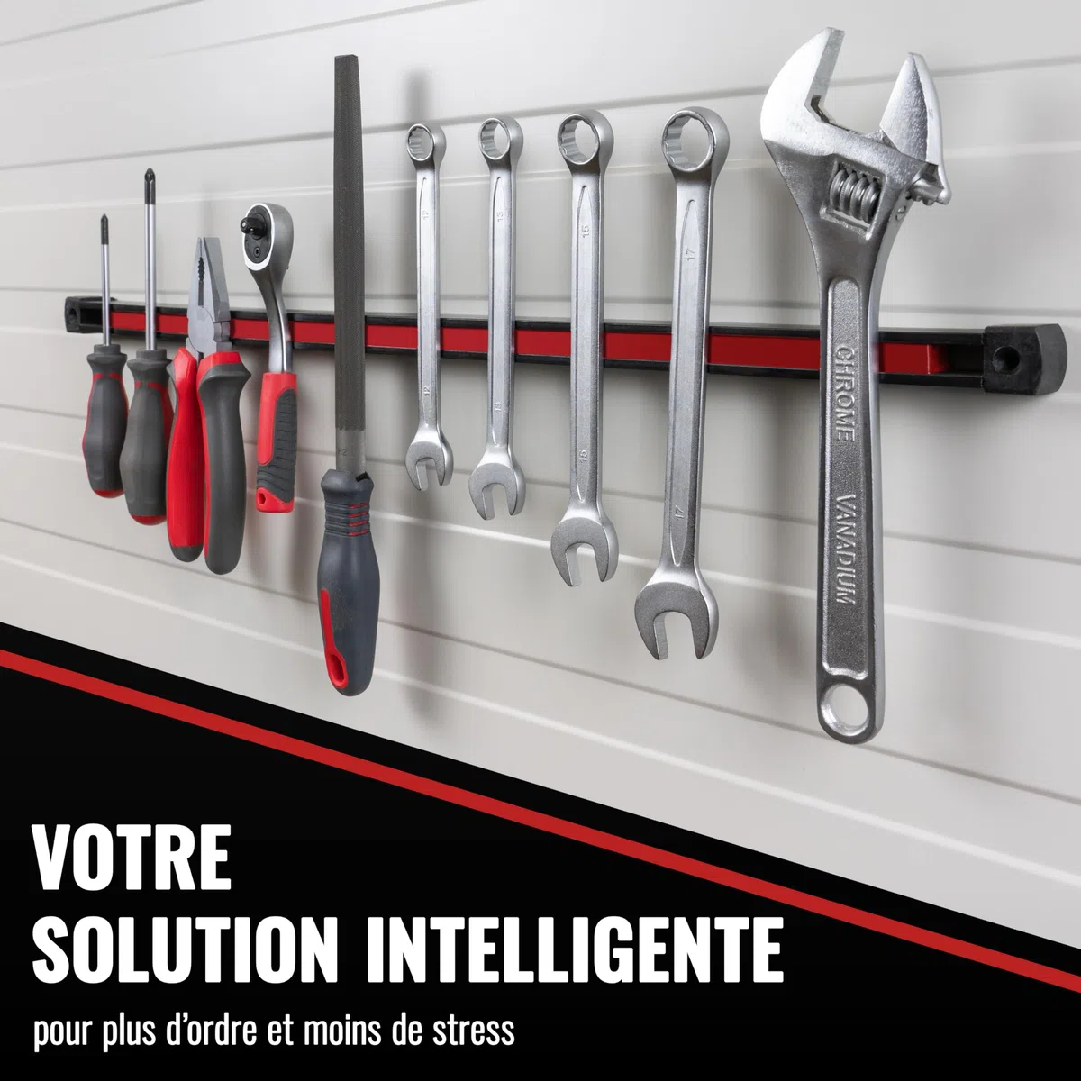 POPPSTAR Barre Magnétique pour Outils (30cm) pour Atelier & Garage