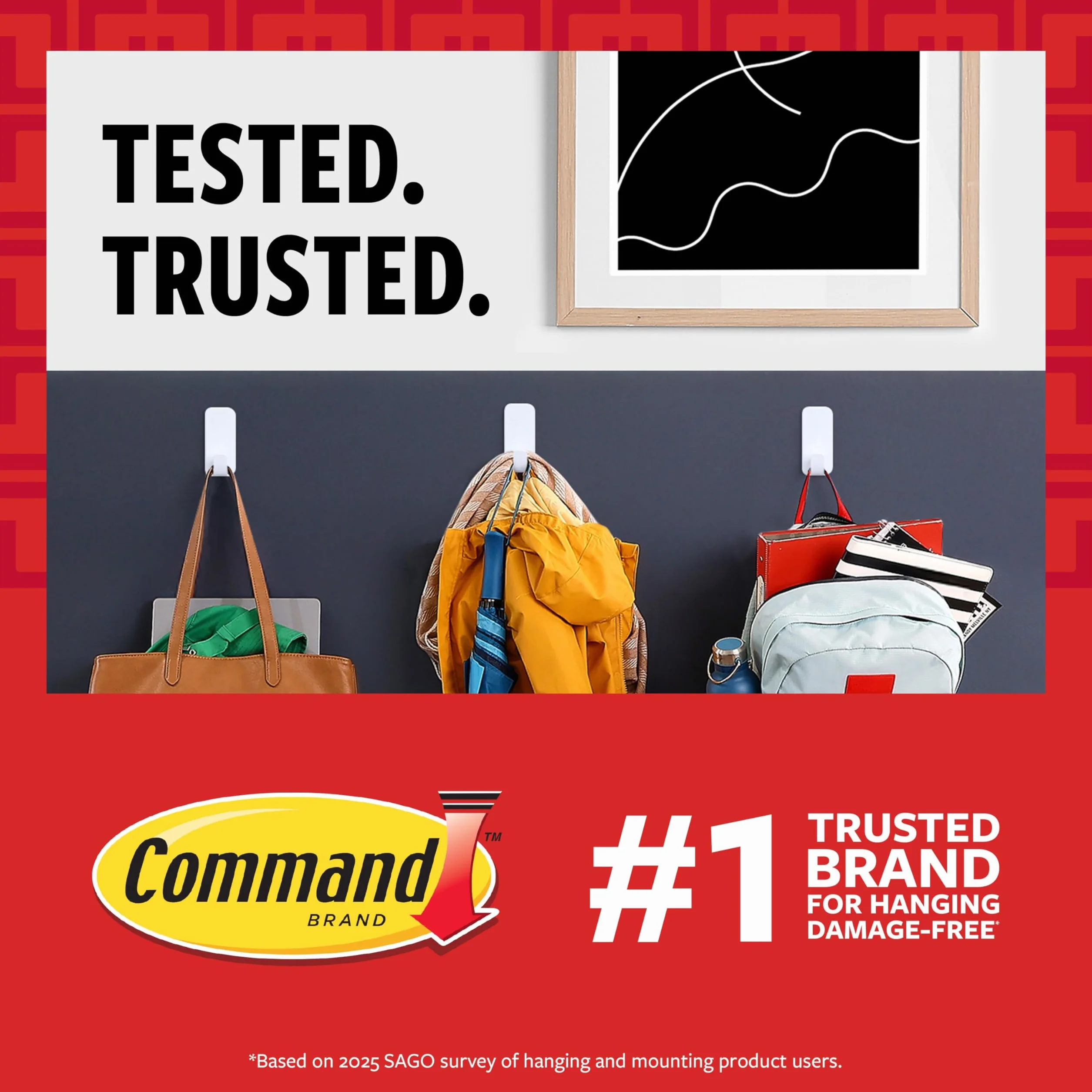 Command 17217-8ES Hanging Strips, X-Large, White, 8 Count