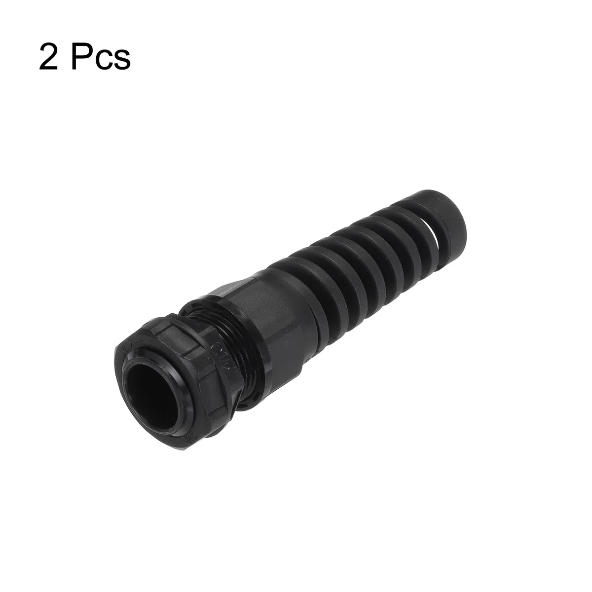 QUARKZMAN 2Pièces Glande de Câble Étanche Ip68 G1/2" 6—12mm Connecteur de Cordon d'Adoucissement de Tension Réglable en Nylon Spiralé pour Câble, Noir