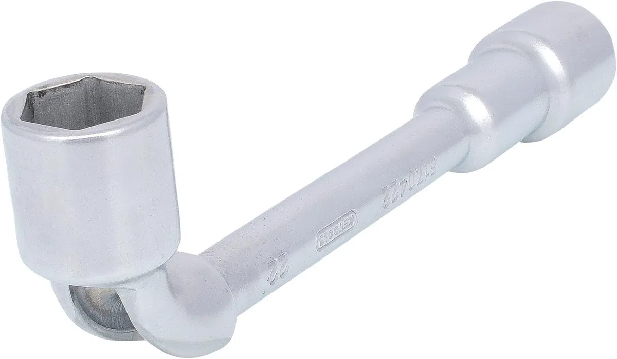 KS Tools - 517.0422 - Clé à pipe débouchée - 22 mm - 6 pans - Finition chromée - Chrome vanadium