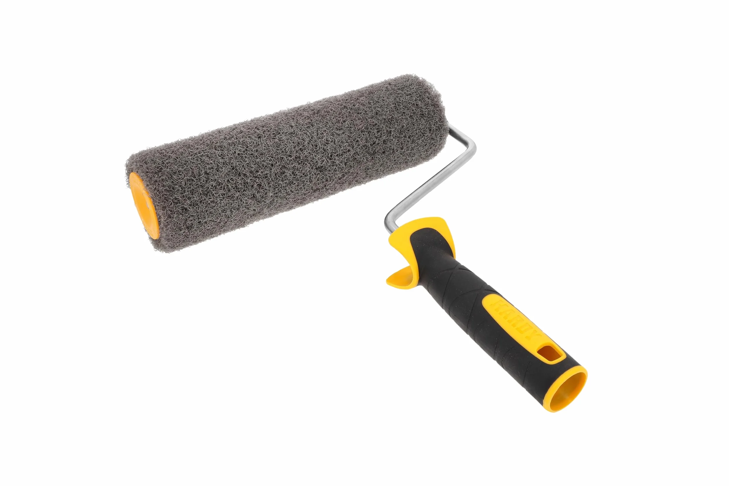 HARDY WORKING TOOLS Rouleau pour Mastic 25 cm avec Manche - Spatule à Rouler pour Enduit - Outil de Peinture Murale - pour Appliquer du Mastic et de l'Enduit au Rouleau
