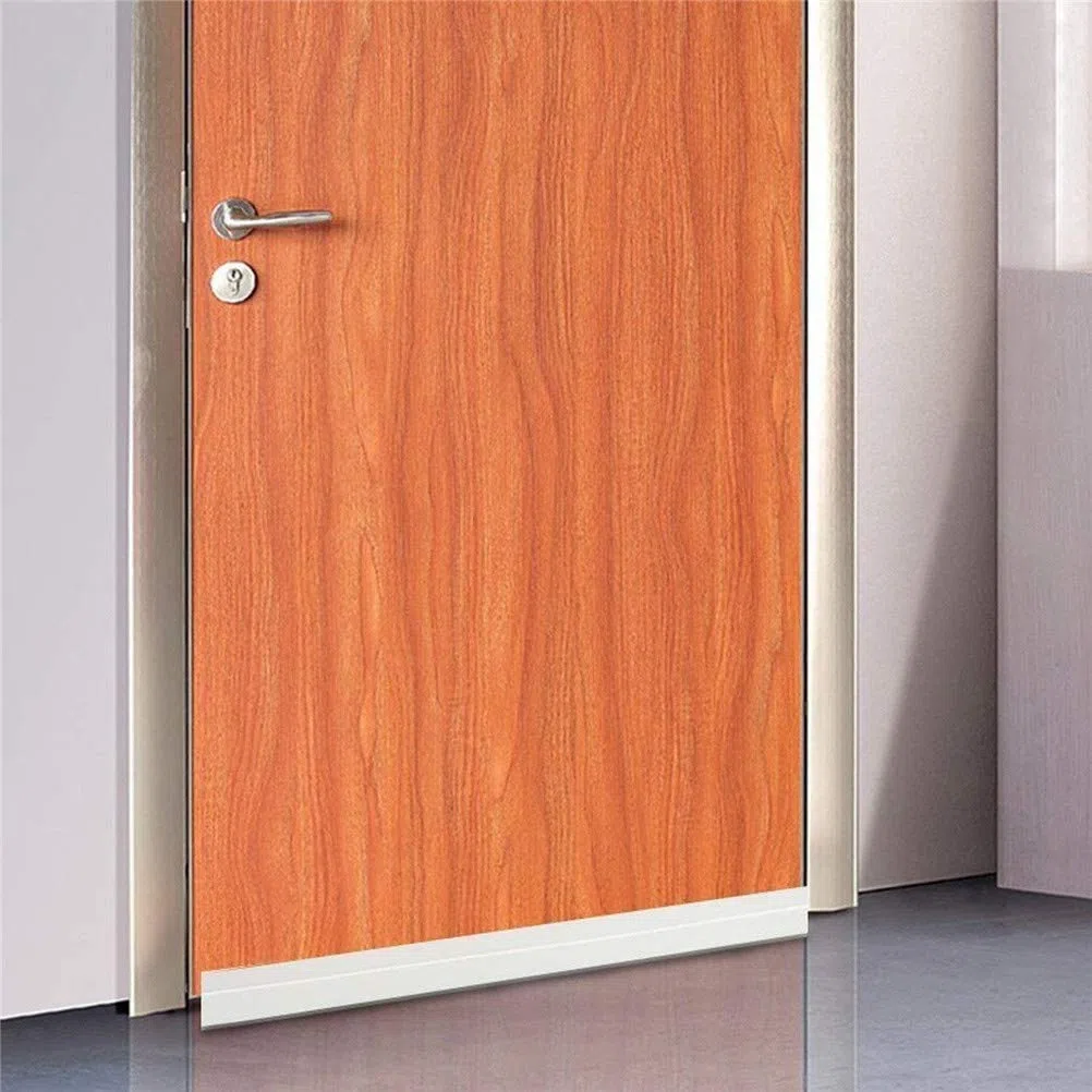 Bas de Porte Adhésif Souple Silicone Isolant，Boudin de Porte Stop Froid Caoutchouc, Prévenir les insectes tels que les cafards et les insectes(blanc)
