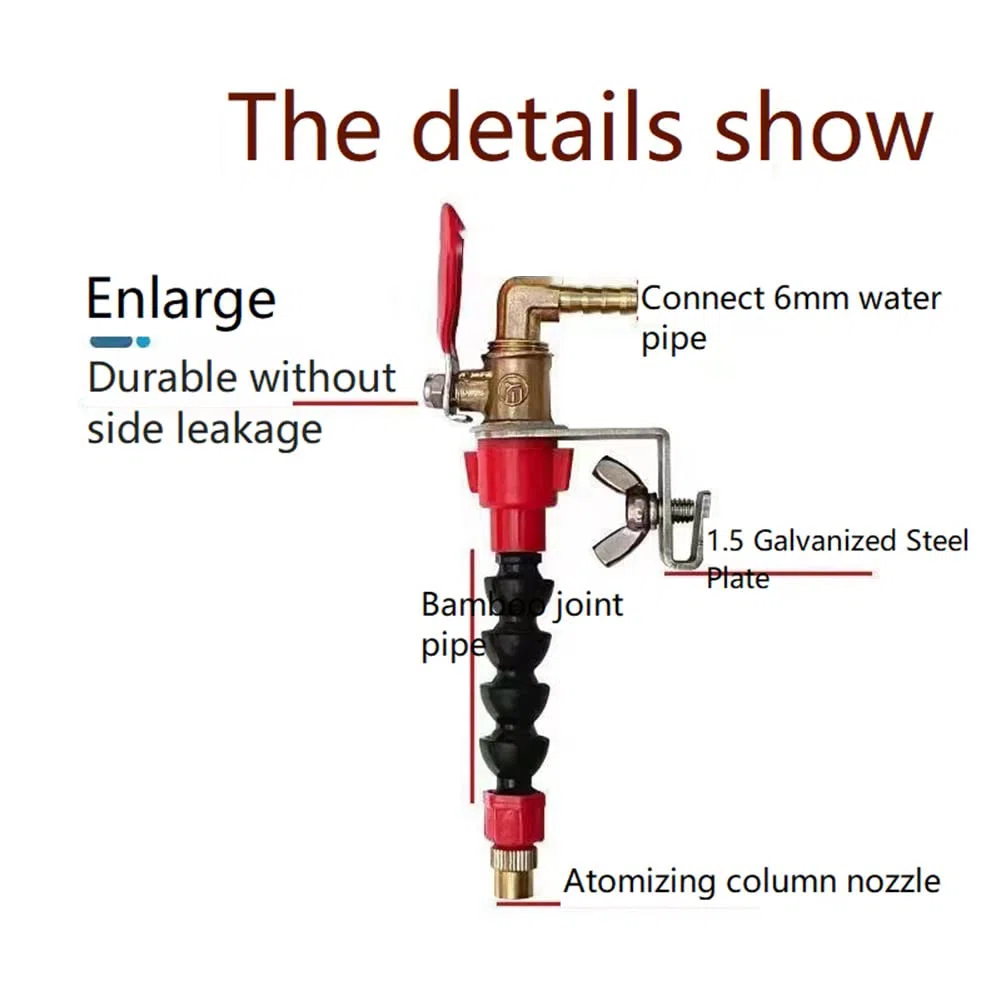 SystèMe de PulvéRisation D' Anti-PoussièRe Buse de Liquide de Refroidissement Brumisateur Anti-PoussièRe pour Machine de DéCoupe de Carreaux de Brique Meuleuse D'Angle 2 PièCes