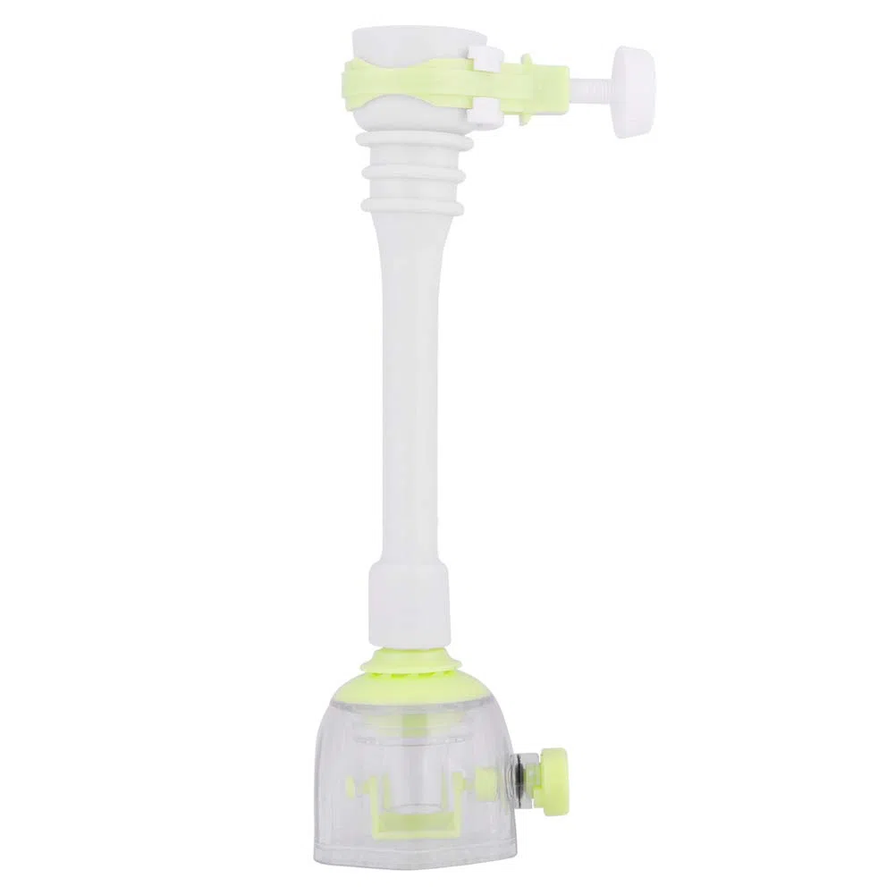 Rallonge de robinet économiseur d'eau rallonge de robinet de cuisine anti-éclaboussures (vert 18 cm)