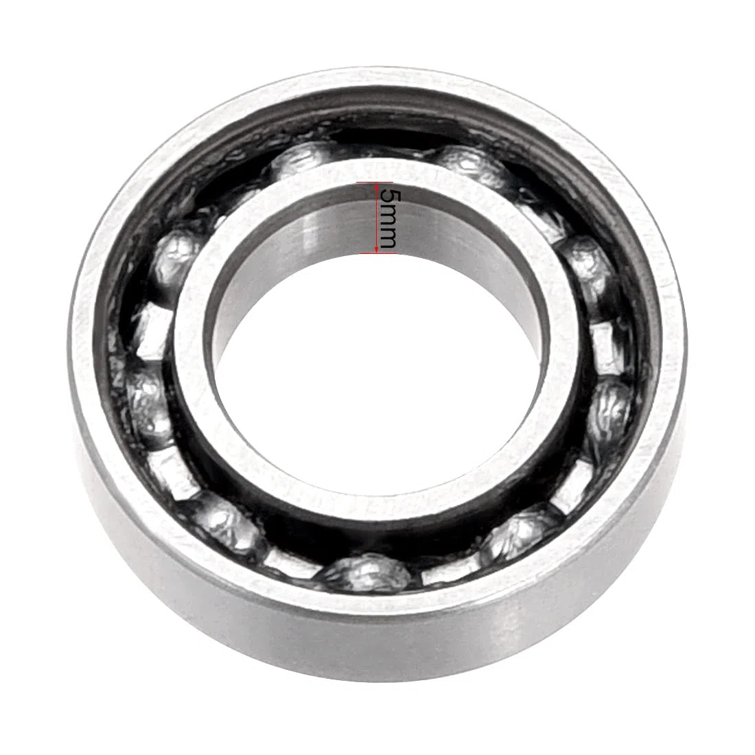 sourcing map 6800Z Roulement à billes 10 mm x 19 mm x 5 mm à gorge profonde 1060800, roulements en acier chromé (lot de 10)