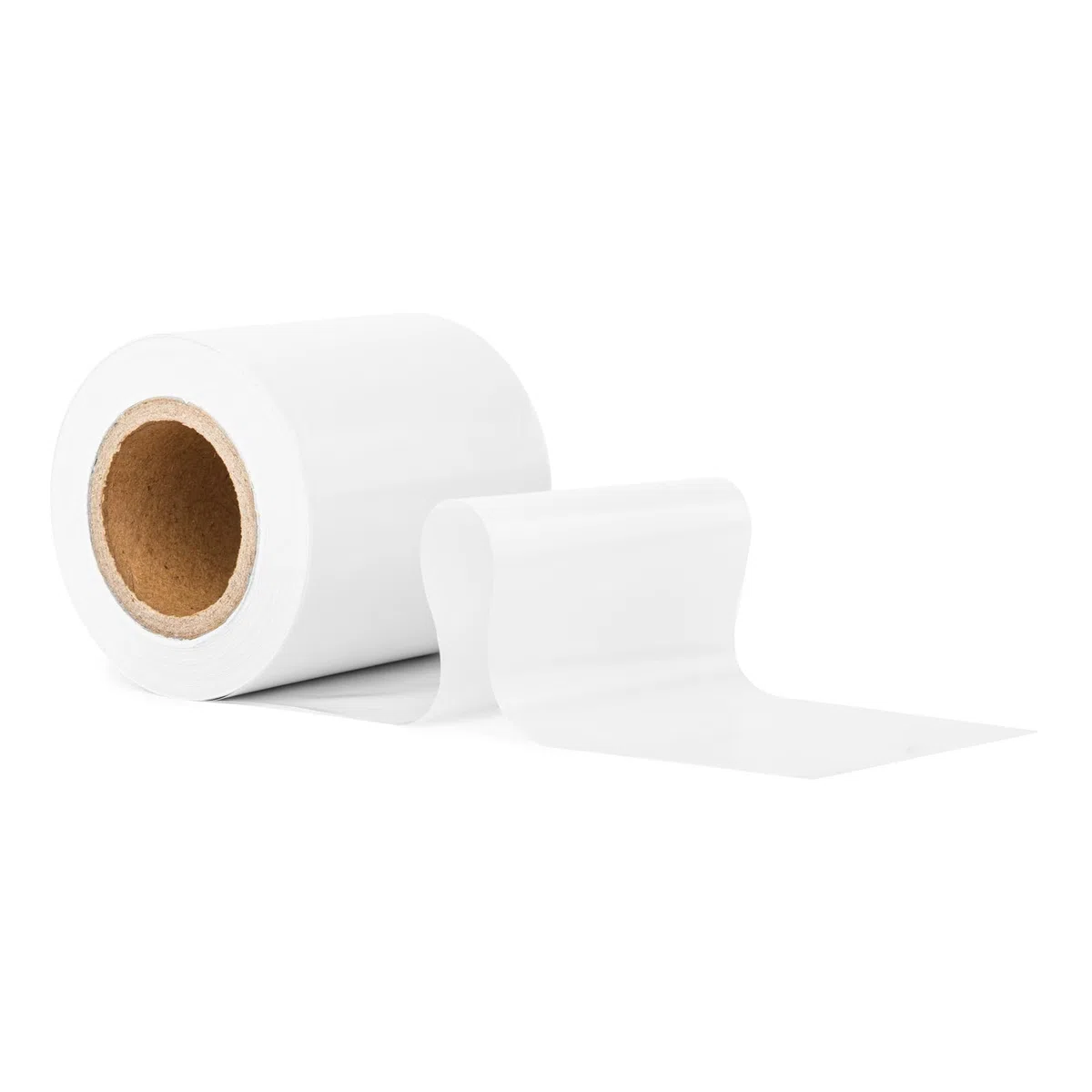 Ruban flottant coloré, 50 m x 70 mm, en polyéthylène basse densité, ruban de délimitation non adhésif, couleur : blanc