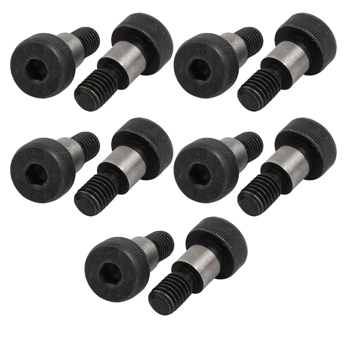 sourcing map 10pcs 40Cr Boulon D'épaule 10mm Ø 10mm long épaule M8x13mm
